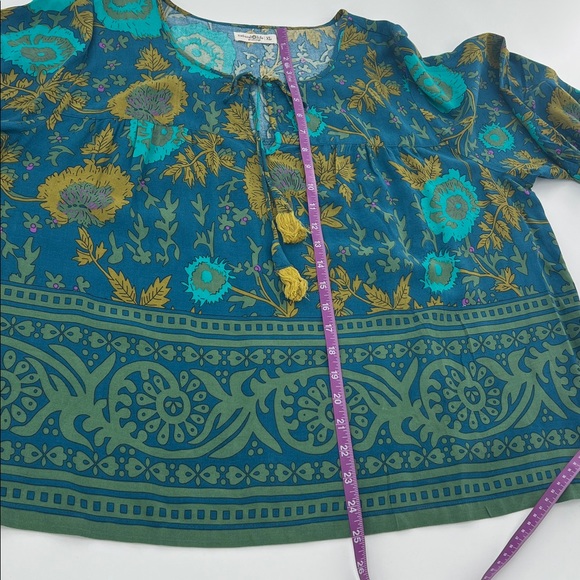 Natural Life Maribel Top boho lightweight floral peasant spring XL - Picture 7 of 10